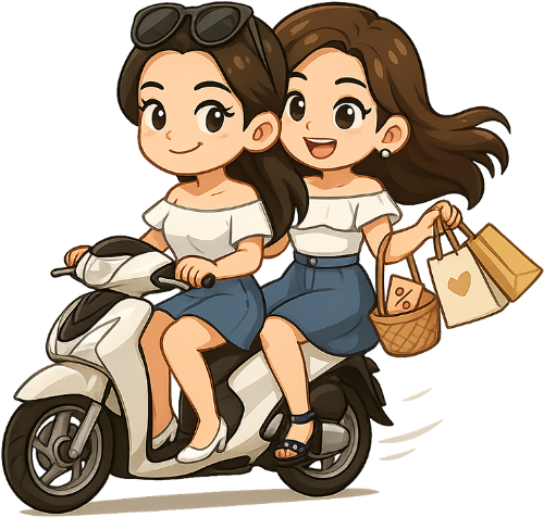 Cô gái, mua sắm, phụ nữ, túi, túi xách, xe máy, girl, shopping, woman, bag, handbag, motorbike