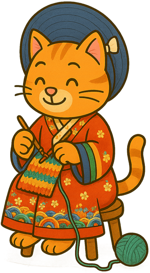 Mèo, đan len, cuộn len, áo dài, dễ thương, cat, knitting, ball of yarn, ao dai, cute