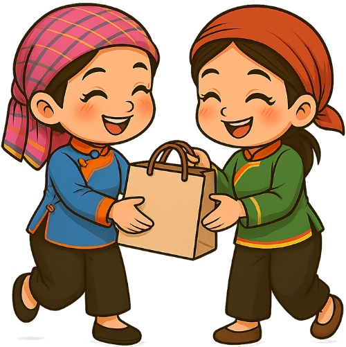 Cô gái, tặng quà, phụ nữ, girl, giving gift, woman