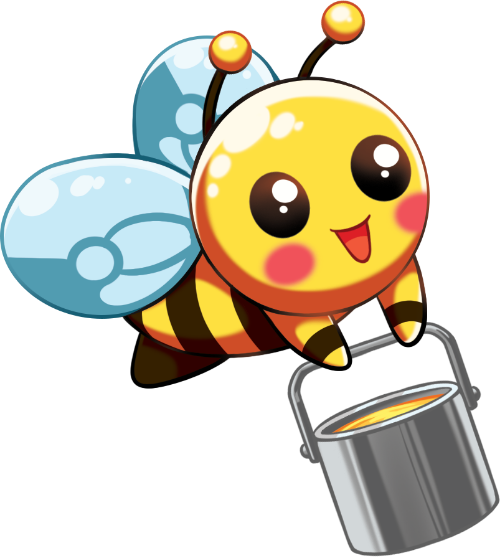 Con ong, ong, ong vàng, bee, cute, dễ thương