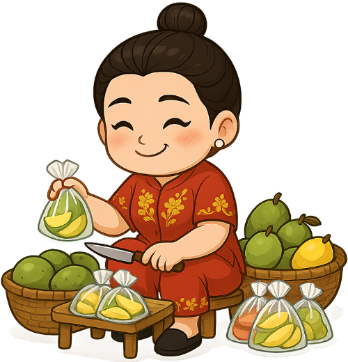 Phụ nữ, bán trái cây, buôn bán, trái cây, woman, selling fruit, trading, fruit