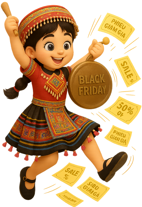Cô gái, gõ chiêng, phụ nữ, vui vẻ, phiếu giảm giá, girl, hitting gong, woman, cheerful, discount voucher