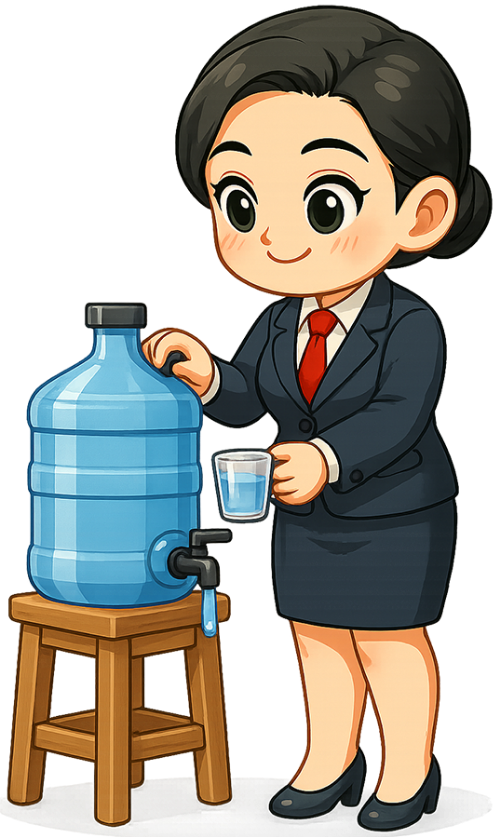 Giáo viên, cô giáo, rót nước , teacher, pour water