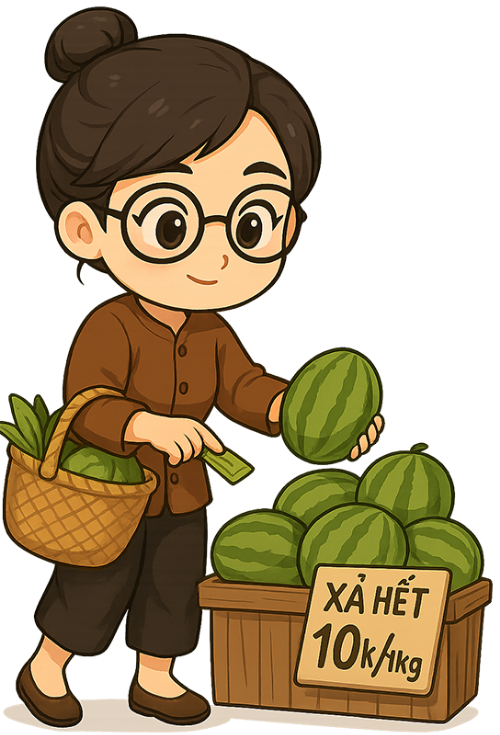Phụ nữ, mua hàng, dưa hấu, women, shopping, watermelon
