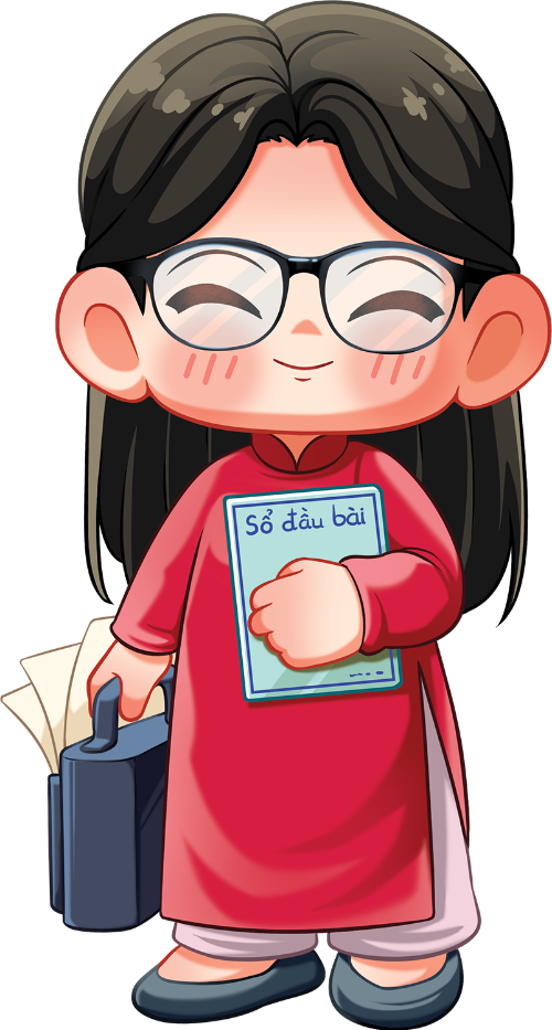 Giáo viên, teacher, cô giáo, trường học, school, cute, dễ thương 2