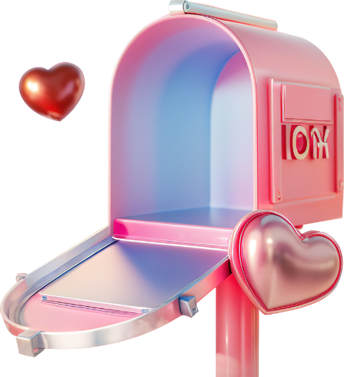 Hộp thư, thùng thư, thư, envelope, trái tim, heart