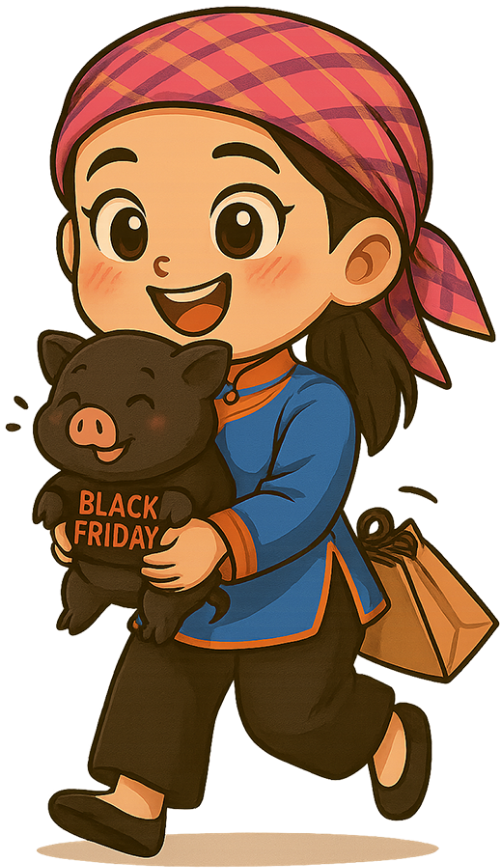 Cô gái, bế heo, phụ nữ, túi, túi quà, girl, holding pig, woman, bag, gift bag