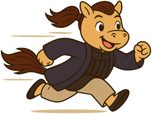 Ngựa, chạy nhảy, việt phục, vui vẻ, dễ thương, horse, running and jumping, traditional Vietnamese attire, cheerful, cute 3