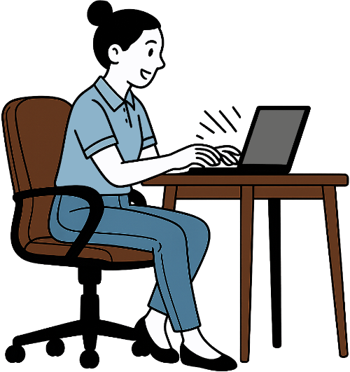 Cô gái, làm việc, phụ nữ, văn phòng, vui vẻ, máy tính xách tay, bàn, ghế, girl, working, woman, office, cheerful, laptop, desk, chair
