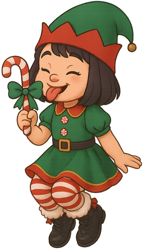 Cô gái, ăn kẹo, phụ nữ, giáng sinh, kẹo gậy, trang phục yêu tinh, mũ yêu tinh, girl, eating candy, woman, christmas, candy cane, elf costume, elf hat