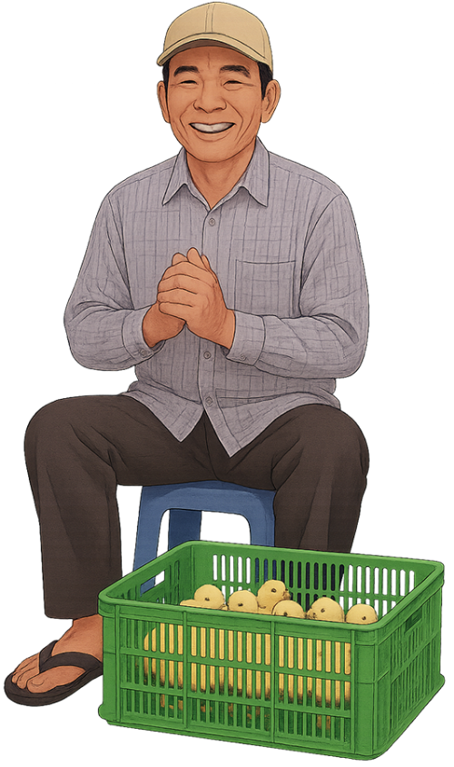 Ông chú, bán gà, đàn ông, gà con, nón lưỡi trai, giỏ nhựa, uncle, selling chickens, man, chicks, baseball cap, plastic basket 3