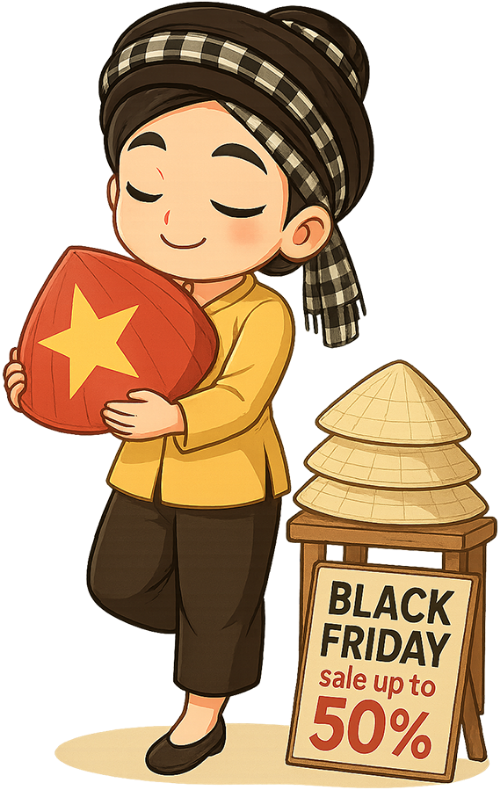 Cô gái, girl, phụ nữ, woman, bán hàng, selling, nón lá, conical hat, ghế, chair, poster