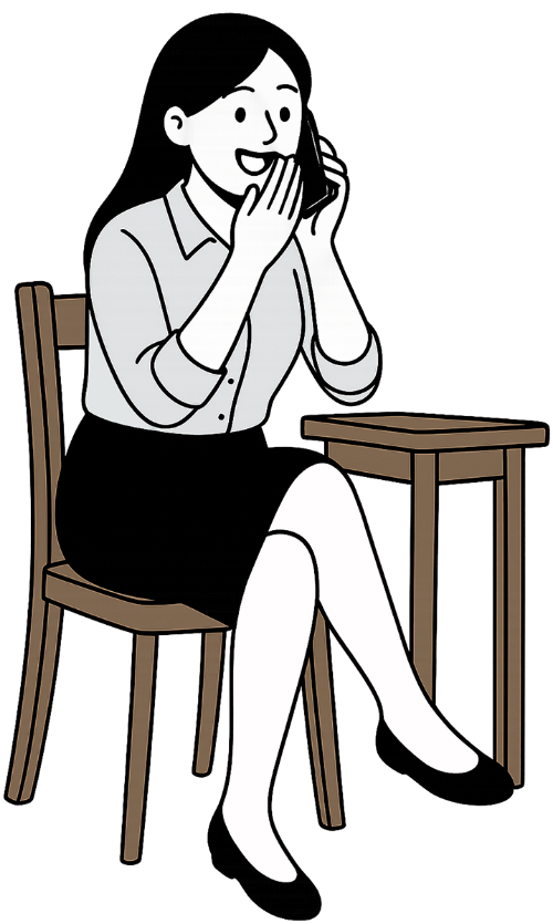 Cô gái, nghe điện thoại, phụ nữ, văn phòng, bàn, ghế, girl, answering phone, woman, office, desk, chair