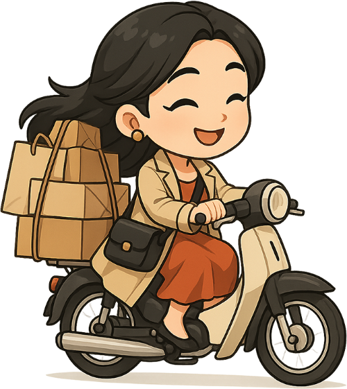 Cô gái, mua sắm, phụ nữ, túi đeo, túi đồ, thùng hàng, xe máy, girl, shopping, woman, shoulder bag, shopping bag, package, motorbike
