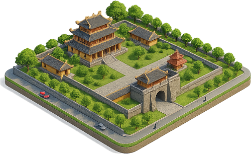 Mô hình, hoàng thành thăng long, đường xá, cây cối, phương tiện, ô tô, model, imperial citadel of thang long, roads, trees, vehicles, car 2