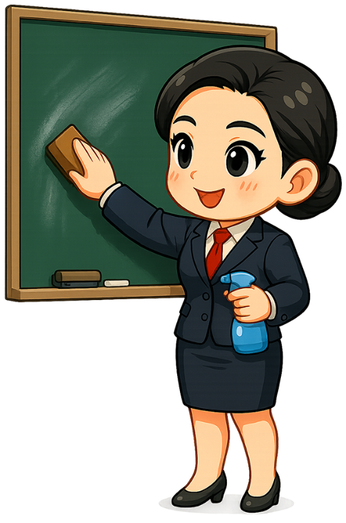 Giáo viên, cô giáo, xóa bảng , teacher, delete table