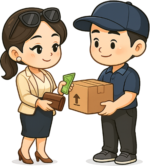 Cô gái, mua sắm, phụ nữ, người vận chuyển, kính râm, thùng hàng, ví tiền, girl, shopping, woman, delivery person, sunglasses, package, wallet