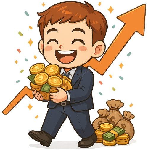 Chàng trai, vui vẻ, doanh nhân, tiền, vàng, young man, cheerful, businessman, money, gold