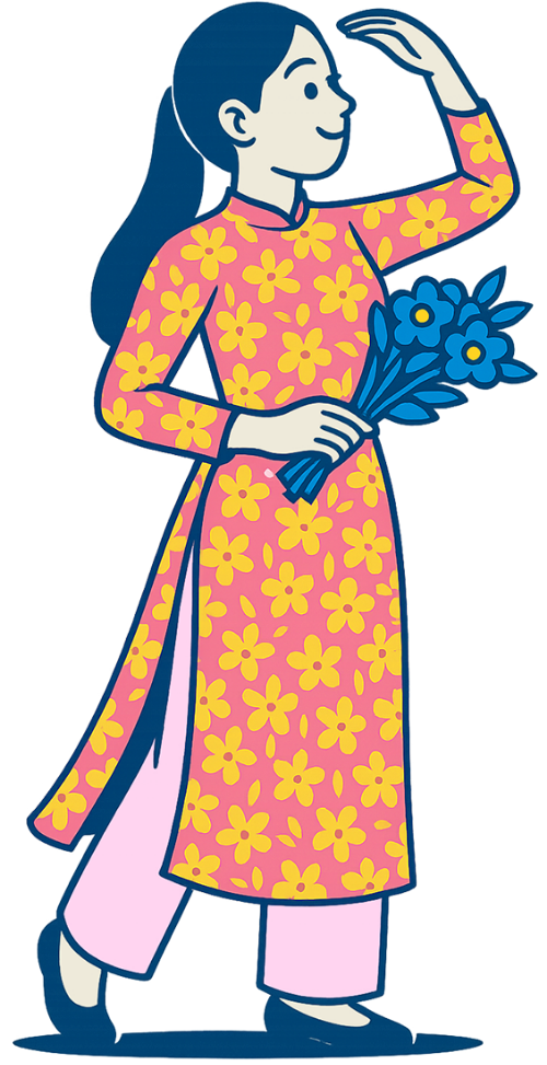 Cô gái, đi dạo, phụ nữ, bó hoa, vui vẻ, girl, strolling, woman, bouquet, cheerful