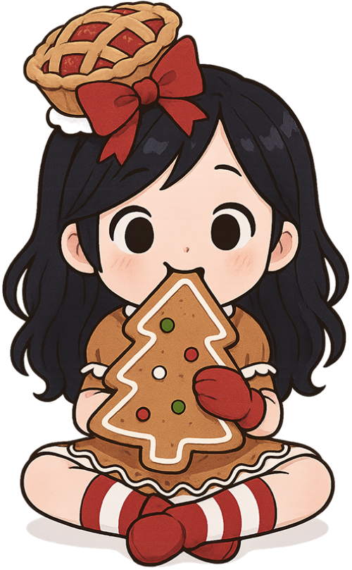 Cô bé, ăn bánh, cô gái, giáng sinh, bánh ngọt, trang phục giáng sinh, bánh quy, cây thông, little girl, eating cake, young woman, christmas, sweet pastries, christmas outfit, cookies, christmas tree