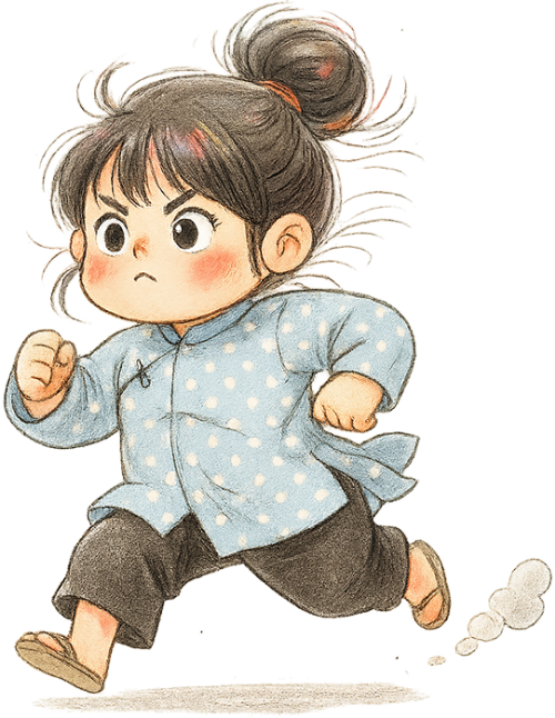 Cô gái, chạy, cô bé, vội vã, girl, running, little girl, hurried