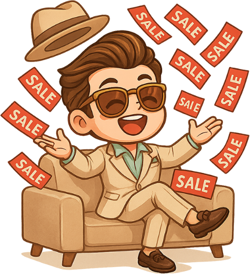 Chàng trai, quảng cáo, đàn ông, phiếu giảm giá, nón, mũ, ghế sofa, young man, advertisement, man, discount voucher, hat, cap, sofa