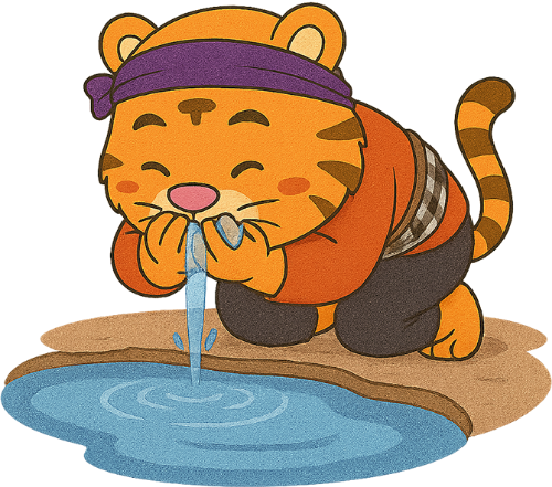 Hổ, uống nước, ao nước, vui vẻ, dễ thương, tiger, drinking water, pond, cheerful, cute