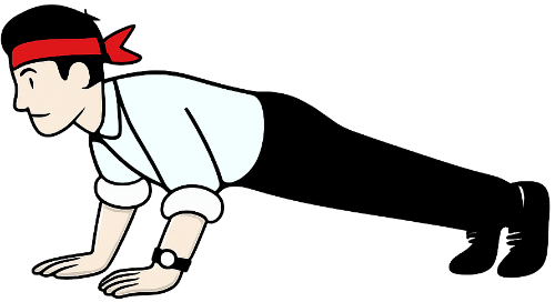 Chàng trai, chống đẩy, đàn ông, văn phòng, vui vẻ, young man, doing push-ups, man, office, cheerful