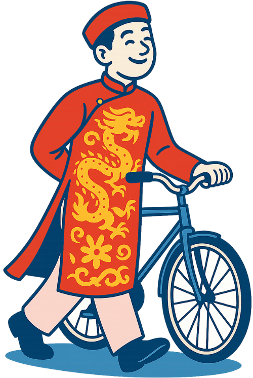 Chàng trai, đi dạo, đàn ông, xe đạp, vui vẻ, young man, strolling, man, bicycle, cheerful