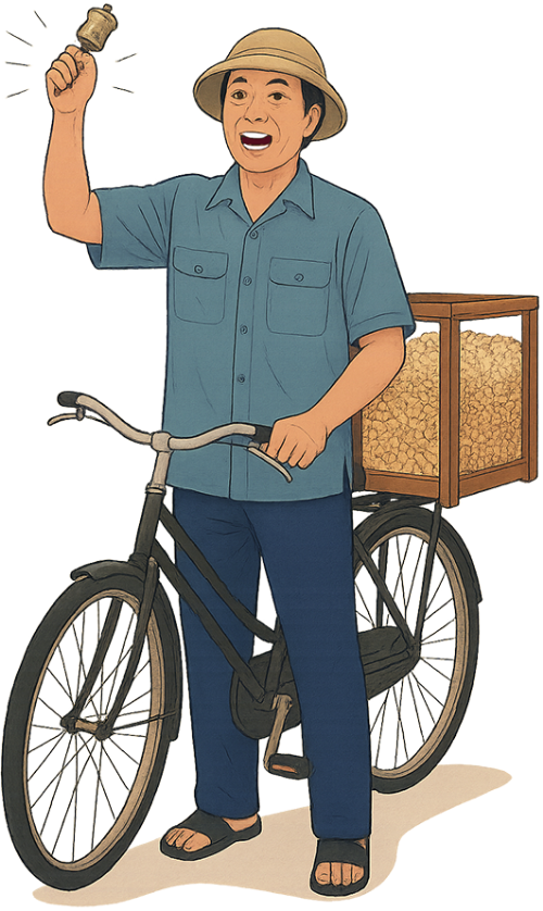 Ông chú, rung chuông, đàn ông, xe đạp, tủ kính, chuông, uncle, ringing a bell, man, bicycle, glass display case, bell