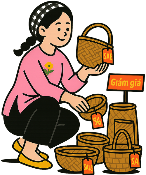 Cô gái, mua sắm, phụ nữ, rổ tre, giỏ tre, girl, shopping, woman, bamboo basket