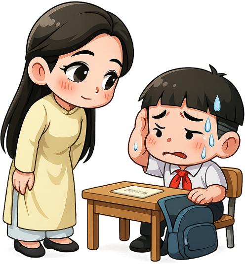 Giáo viên, cô giáo, học sinh, an ủi, teacher, comfort