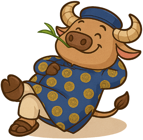Con trâu, ngủ, áo dài, cọng cỏ, dễ thương, buffalo, sleeping, ao dai, blade of grass, cute