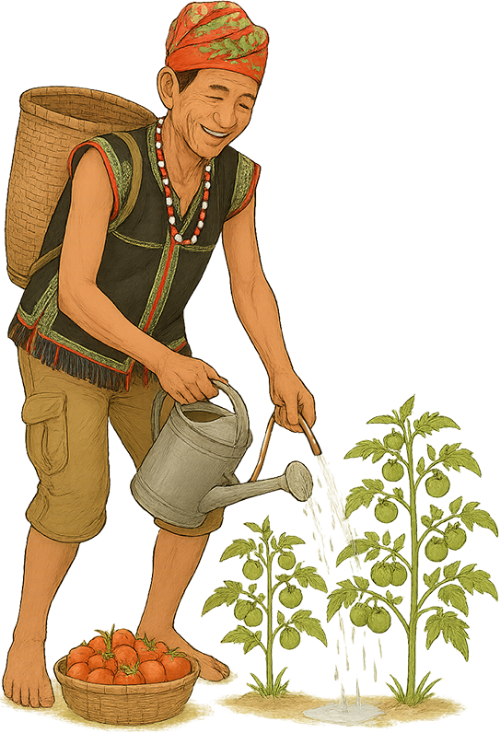 Ông cụ, tưới cây, đàn ông, cà chua, bình tưới, cây cà chua, old man, watering plant, man, tomato, watering can, tomato plant