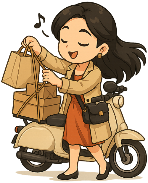 Cô gái, mua sắm, phụ nữ, túi đeo, túi đồ, xe máy, girl, shopping, woman, shoulder bag, shopping bag, motorbike