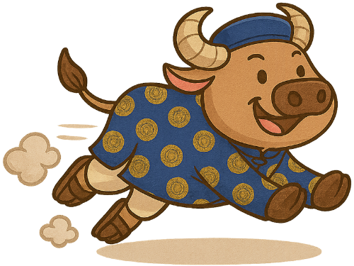Con trâu, chạy, áo dài, vui vẻ, dễ thương, buffalo, running, ao dai, cheerful, cute
