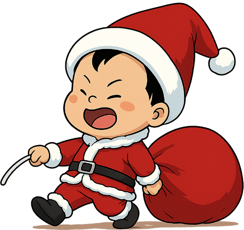 Cậu bé, vui vẻ, chàng trai, giáng sinh, trang phục giáng sinh, mũ giáng sinh, túi quà giáng sinh, boy, cheerful, young man, christmas, christmas outfit, santa hat, christmas gift bag