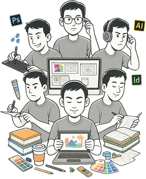 Văn phòng, thiết kế, máy tính xách tay, bảng màu, khay màu, sách, bút, cà phê, bảng vẽ điện tử, office, design, laptop, color palette, color tray, book, pen, coffee, drawing tablet
