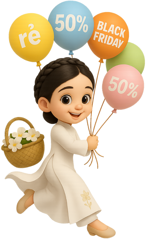 Cô gái, vui vẻ, phụ nữ, giỏ hoa, bong bóng, girl, cheerful, woman, flower basket, balloon