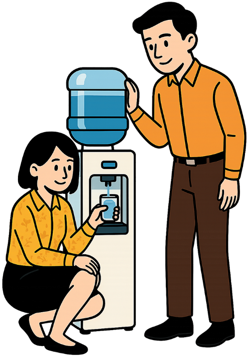Cô gái, lấy nước, phụ nữ, chàng trai, đàn ông, văn phòng, máy lọc nước, girl, getting water, woman, young man, man, office, water dispenser
