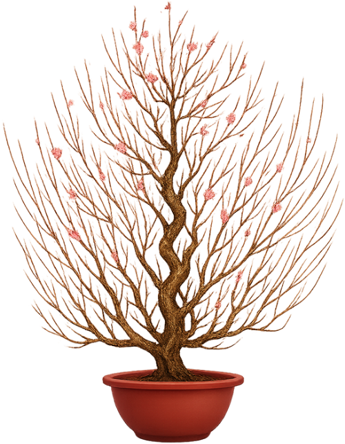 Cây hoa đào, hoa đào, cây cảnh, tết, mùa xuân, cành khô, chậu đỏ, hoa màu hồng, cây bonsai, peach blossom tree, peach blossom, ornamental plant, tet, spring, dried branch, red pot, pink flower, bonsai tree
