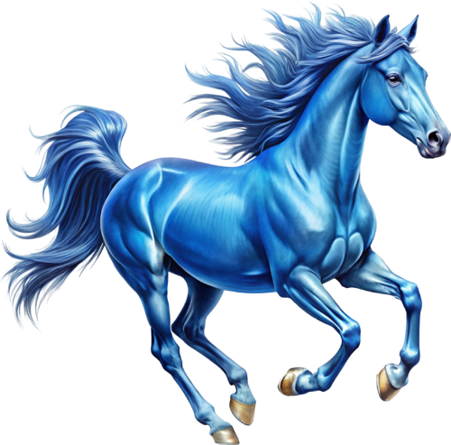 Ngựa, ngựa xanh,  horse, blue horse
