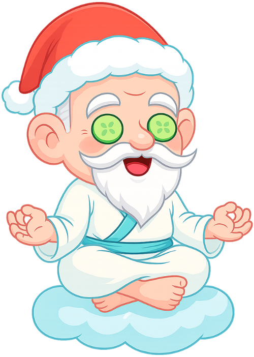Ông bụt, thư giãn, cổ tích, giáng sinh, mũ giáng sinh, mây, dưa leo, the good spirit, relaxing, fairy tale, christmas, santa hat, cloud, cucumber 5