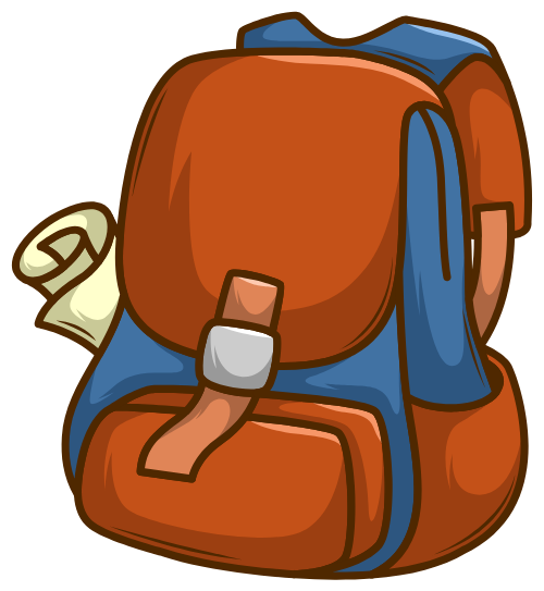 Balo, du lịch, cắm trại, hành lý, bản đồ, màu cam, màu xanh dương, backpack, travel, camping, luggage, map, orange, blue