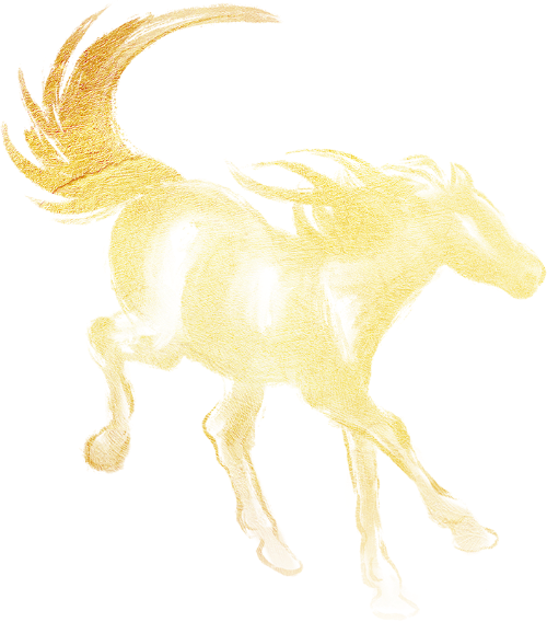 Con ngựa, horse, golden, kim tuyến, động vật, animal, shape