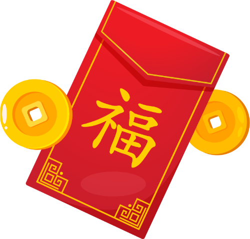 Bao lì xì, màu đỏ, chữ phúc, tiền vàng, tết, may mắn, phong bì, quà tặng, Red envelope, red, luck, gold coins, Lunar New Year, lucky, envelope, gift