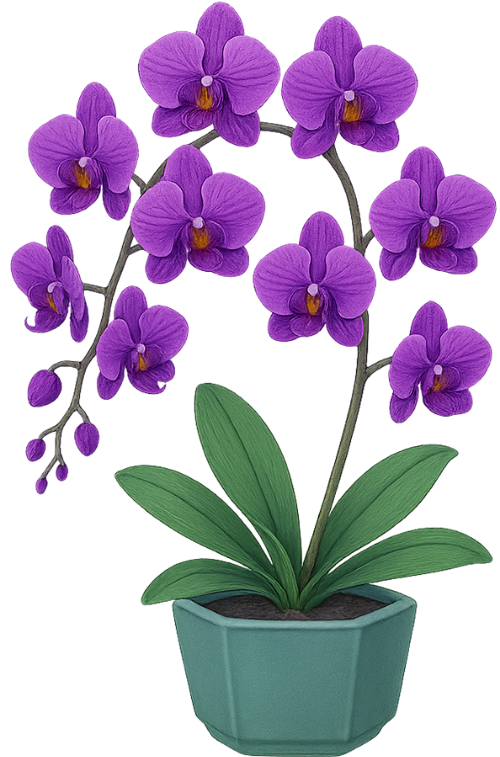 Hoa lan, lan hồ điệp, hoa tím, cây cảnh, hoa, trang trí, phalaenopsis, orchid, moth orchid, purple flower, potted plant, flower, decoration