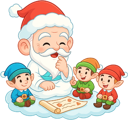 Ông bụt, trò chuyện, cổ tích, giáng sinh, mũ giáng sinh, bảng kế hoạch, chú lùn, the good spirit, talking, fairy tale, christmas, santa hat, planning board, dwarf