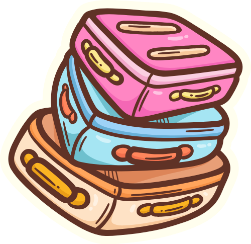 Vali, hành lý, túi du lịch, xếp chồng, du lịch, màu hồng, màu xanh, màu trắng, suitcases, luggage, travel bags, stacked, travel, pink, blue, white