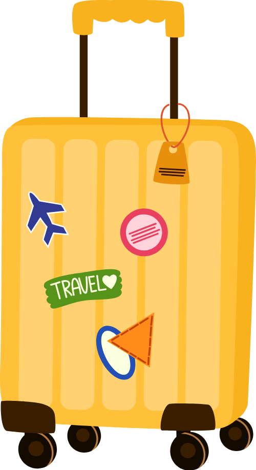 Vali, hành lý, du lịch, màu vàng, bánh xe, tay kéo, nhãn dán, máy bay, chuyến đi, suitcase, luggage, travel, yellow, wheels, handle, stickers, airplane, trip